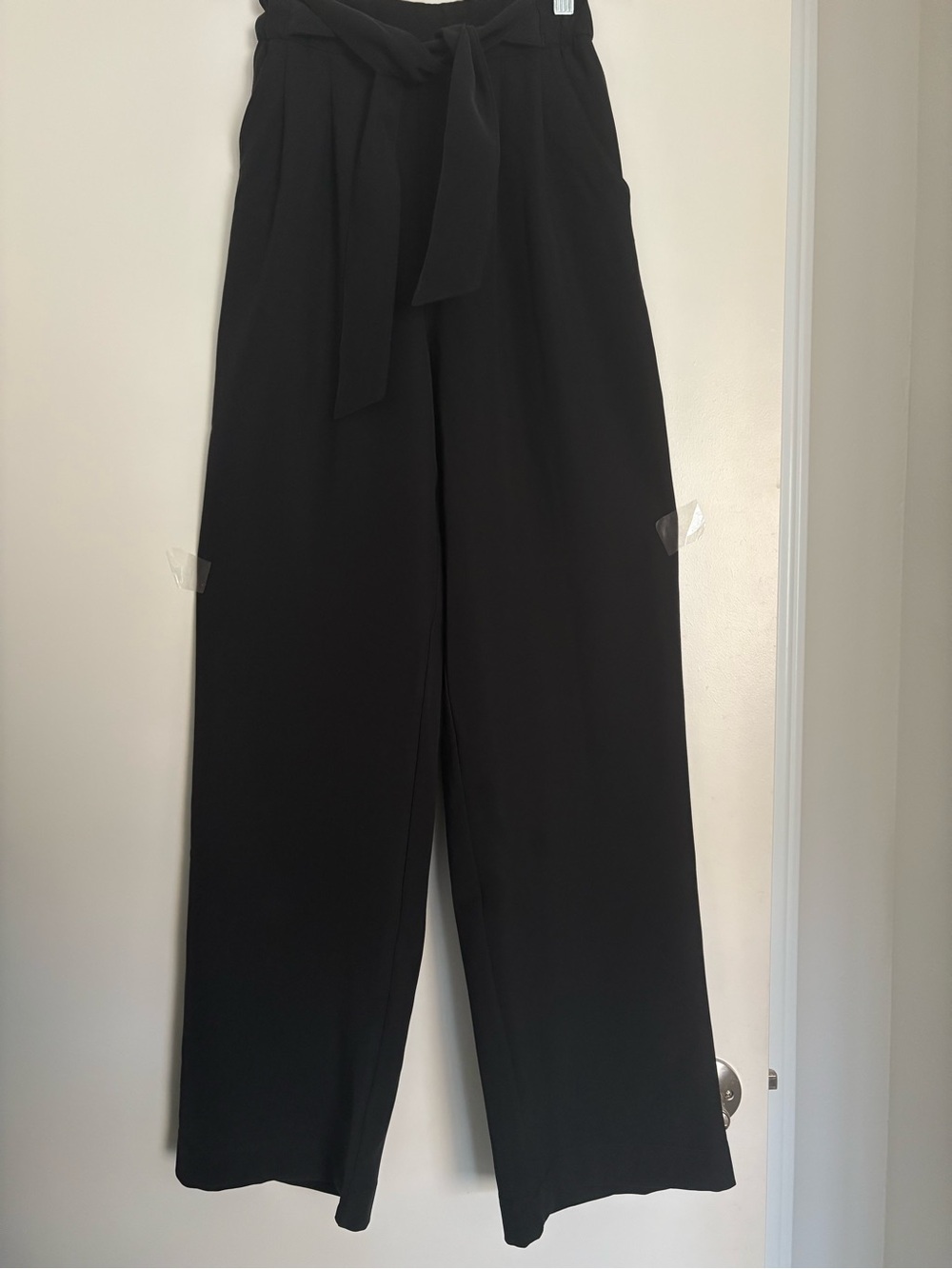 lululemon athletica Black Wide-Leg Tie-Waist Pants